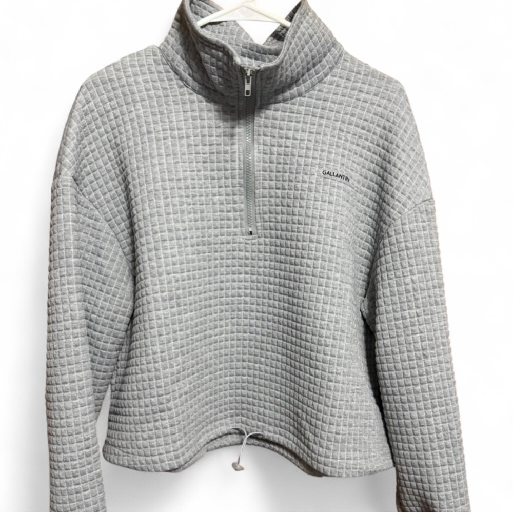 SHEIN Gray Textured Turtleneck Sweater